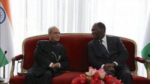 Le président indien et ivoirien