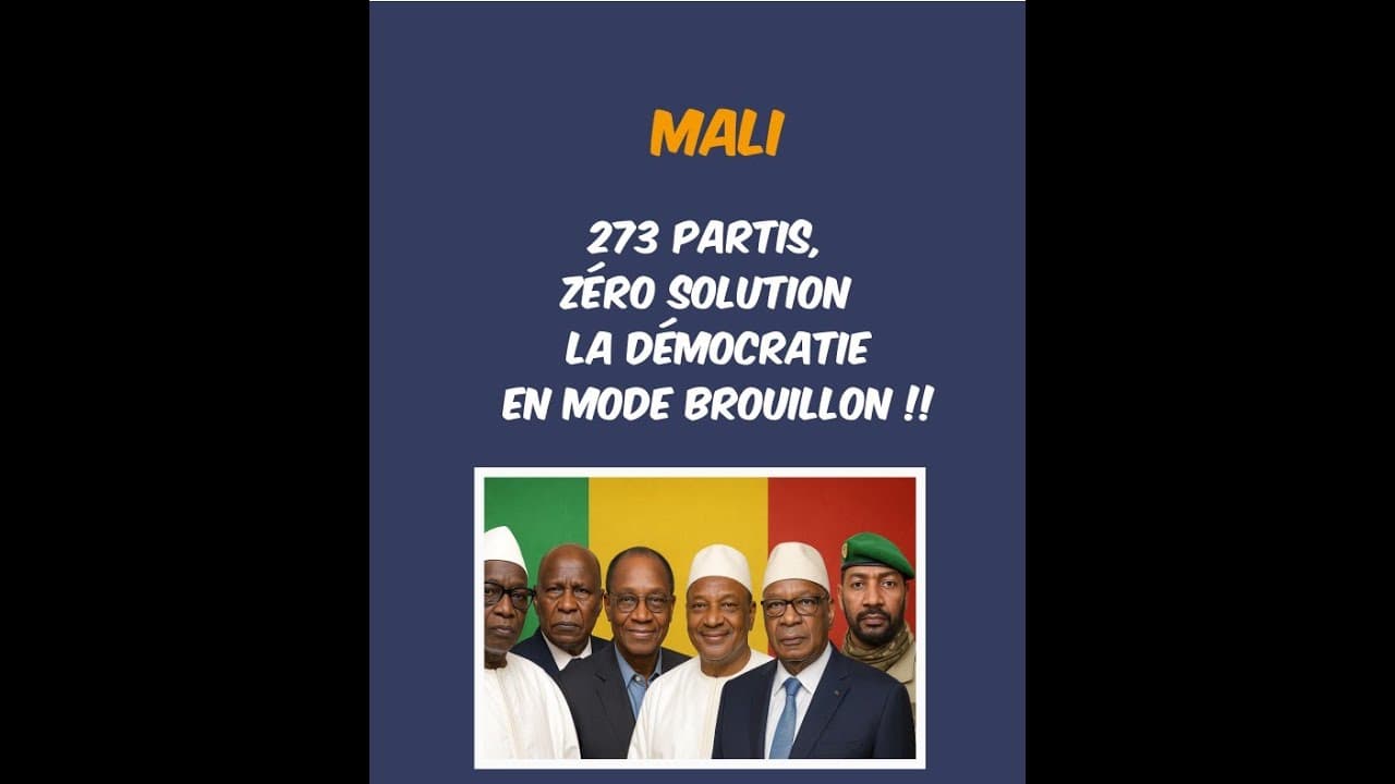 Mali : 273 partis, Zéro solution, la démocratie en mode brouillon.