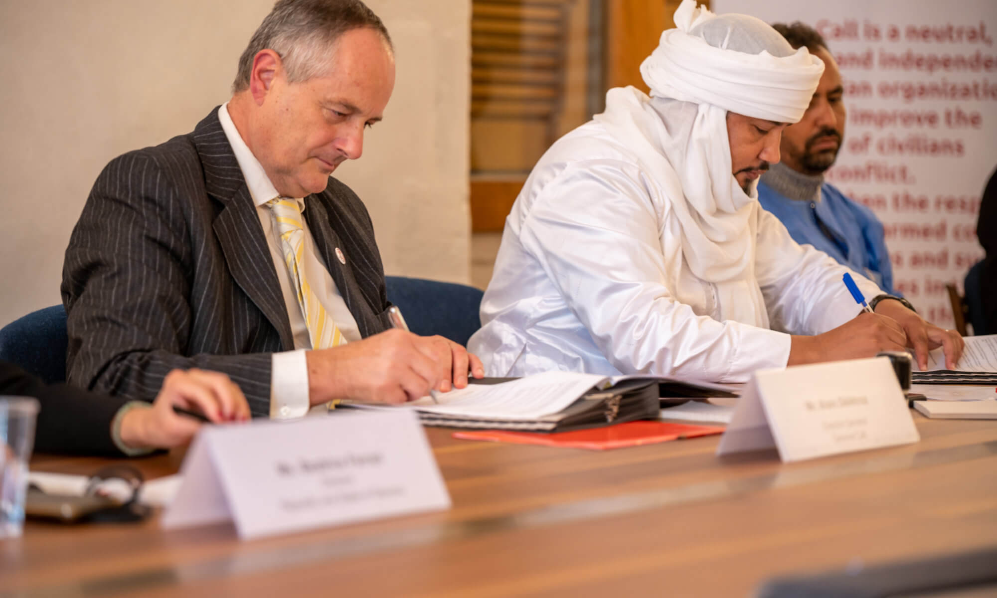 La signature de protocole d'accord à Genève